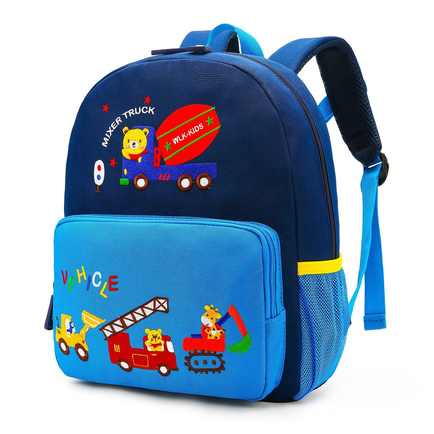 willikiva Car Dinosaur Toddler Kids Backpack for Boys and Girls Kids Waterproof Preschool Bag