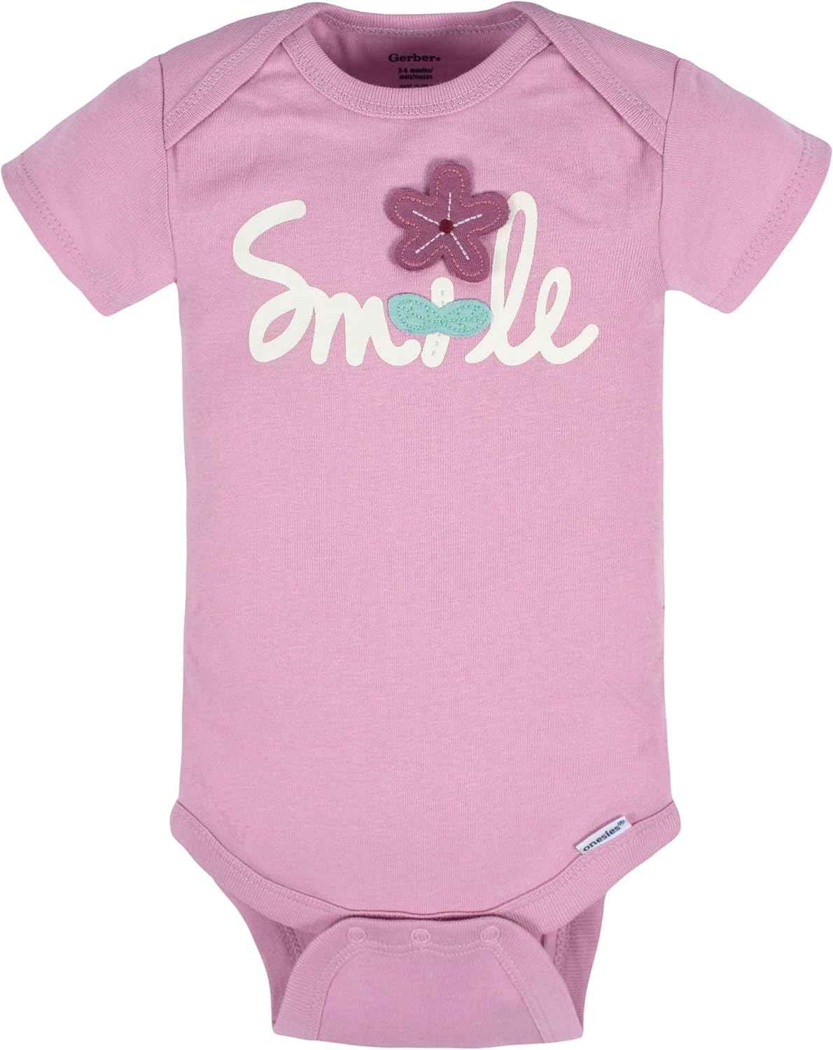 Baby-Mädchen 8er-Pack kurzärmlige Onesies-Bodys, Lavendelgarten, Neugeboren