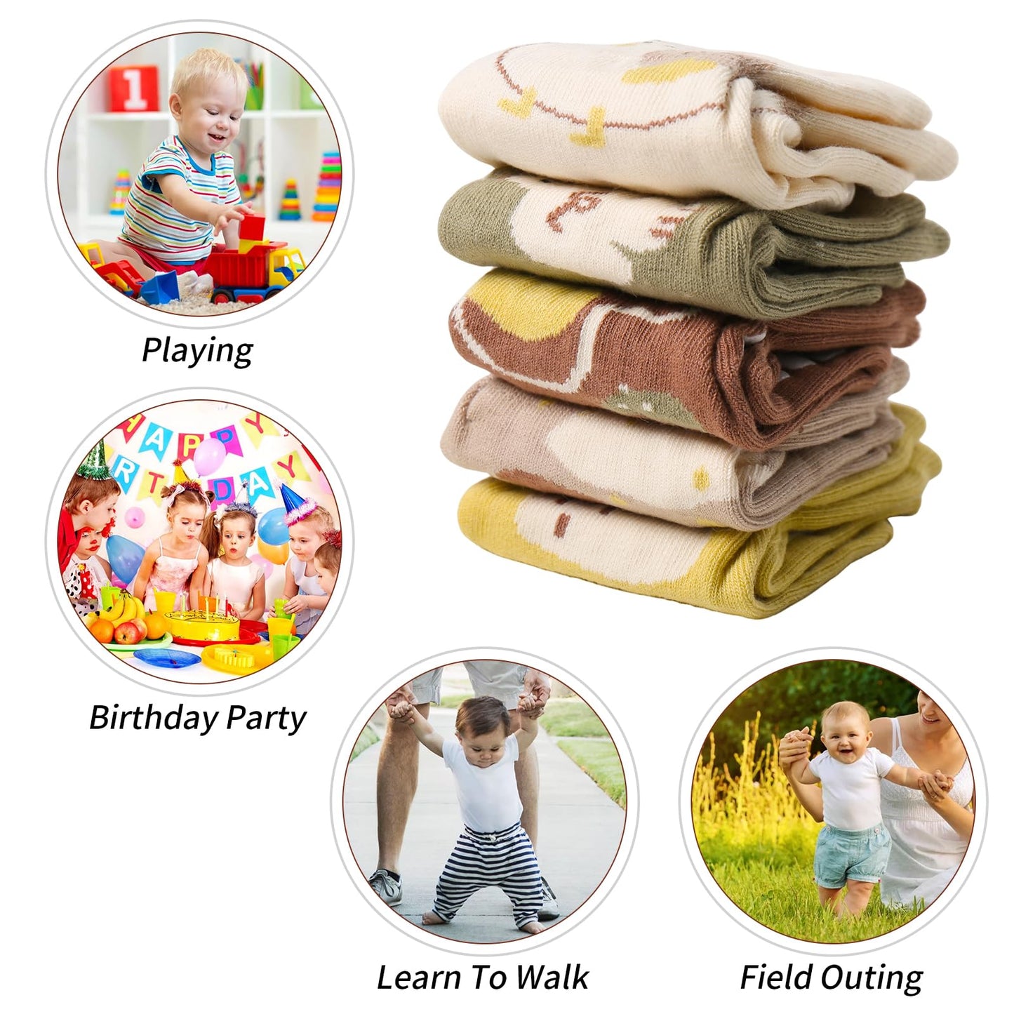 outfit spring Non-Slip Socks Baby, Non-Slip ABS Socks Children, Newborn Cotton Stopper Socks Non-Slip Socks Crawling Socks for Birth Girls Boys Gift 0-5 Years