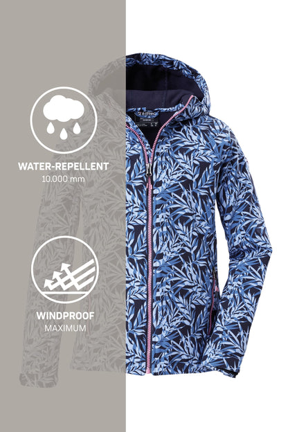 Killtec Girls' Softshell Jacket Print Softshell Jacket / Outdoor Jacket with Hood