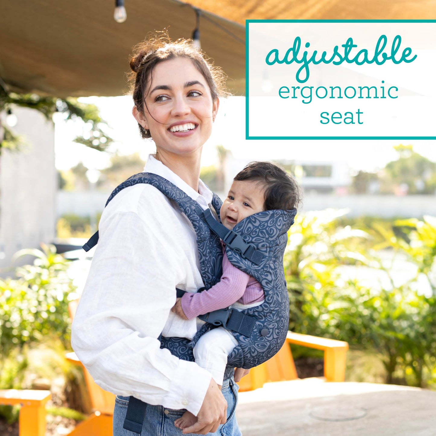 Infantino Flip Advanced 4-in-1 Babytrage, Ergonomisch, Umwandelbar, mit Blickrichtung Nach Innen und Außen, Vorne und Hinten Tragbar für Neugeborene bis Kleinkinder von 3,6-14,5 kg, Grau