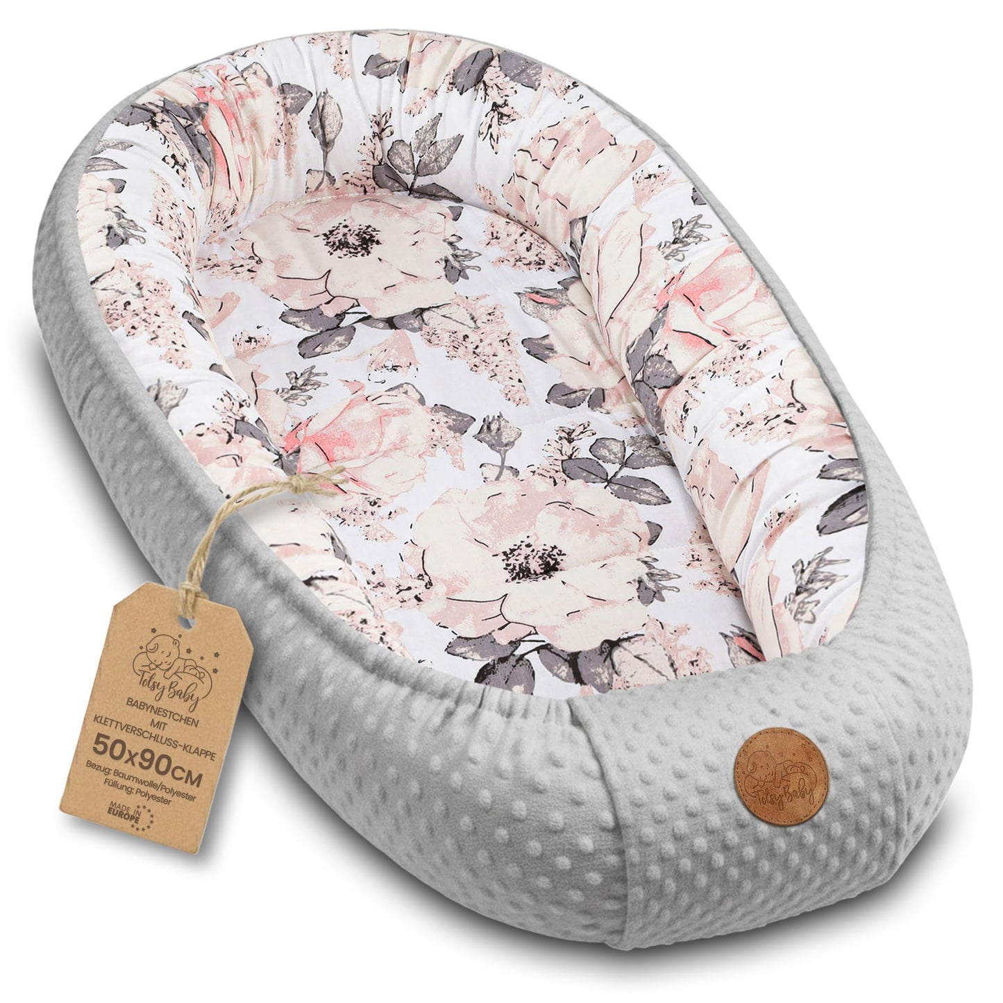 Nestchen Baby - Babynestchen Neugeborene Minky Babynest für Kinderbett Vielseitiges tragbar Nest kuschelnest zubehör für babybett warm Winter coccon Teddybären