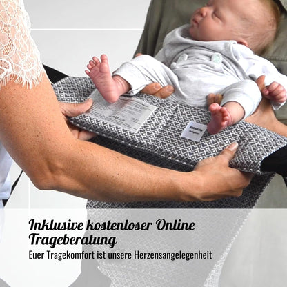 KOKADI Babytrage Flip Just Mint - Babytrage ab Geburt ✓ Ergonomisch ✓ Mitwachsend ✓ Half-Buckle ✓ Bio-Baumwolle ✓ GOTS zertifiziert ✓ GRATIS BeutelGröße: Baby
