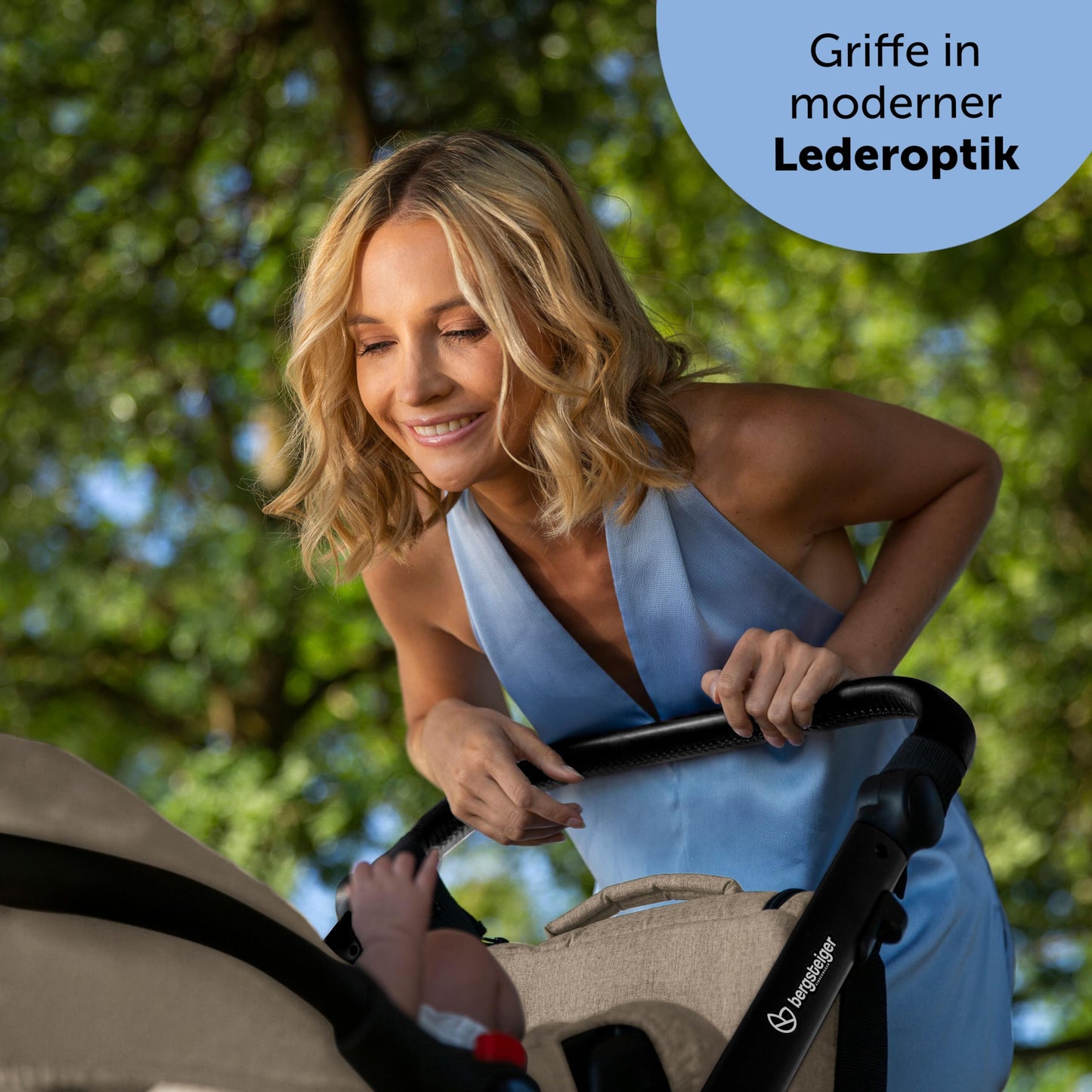Bergsteiger Lugo 3-in-1 Pushchair Complete Set Including Accessories - Baby Seat, Buggy Attachment, Sun Protection & Weather Footmuff | Isofix Station Available