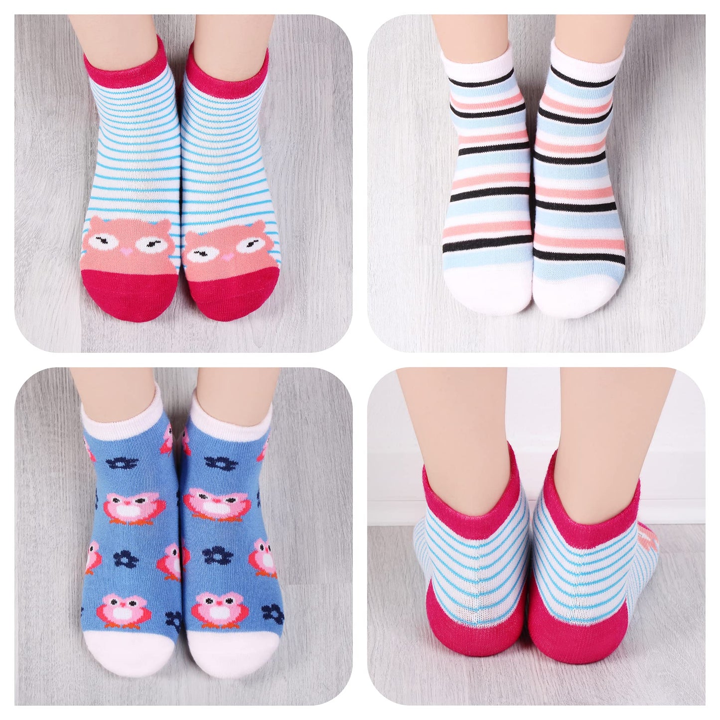 Libella 10/12er Kinder Mädchen Sneaker Socken Kids Füßlinge Sneakersocken bunt 2108VA