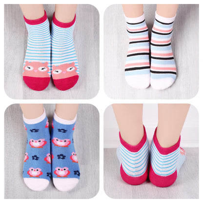 Libella 10/12er Kinder Mädchen Sneaker Socken Kids Füßlinge Sneakersocken bunt 2108VA