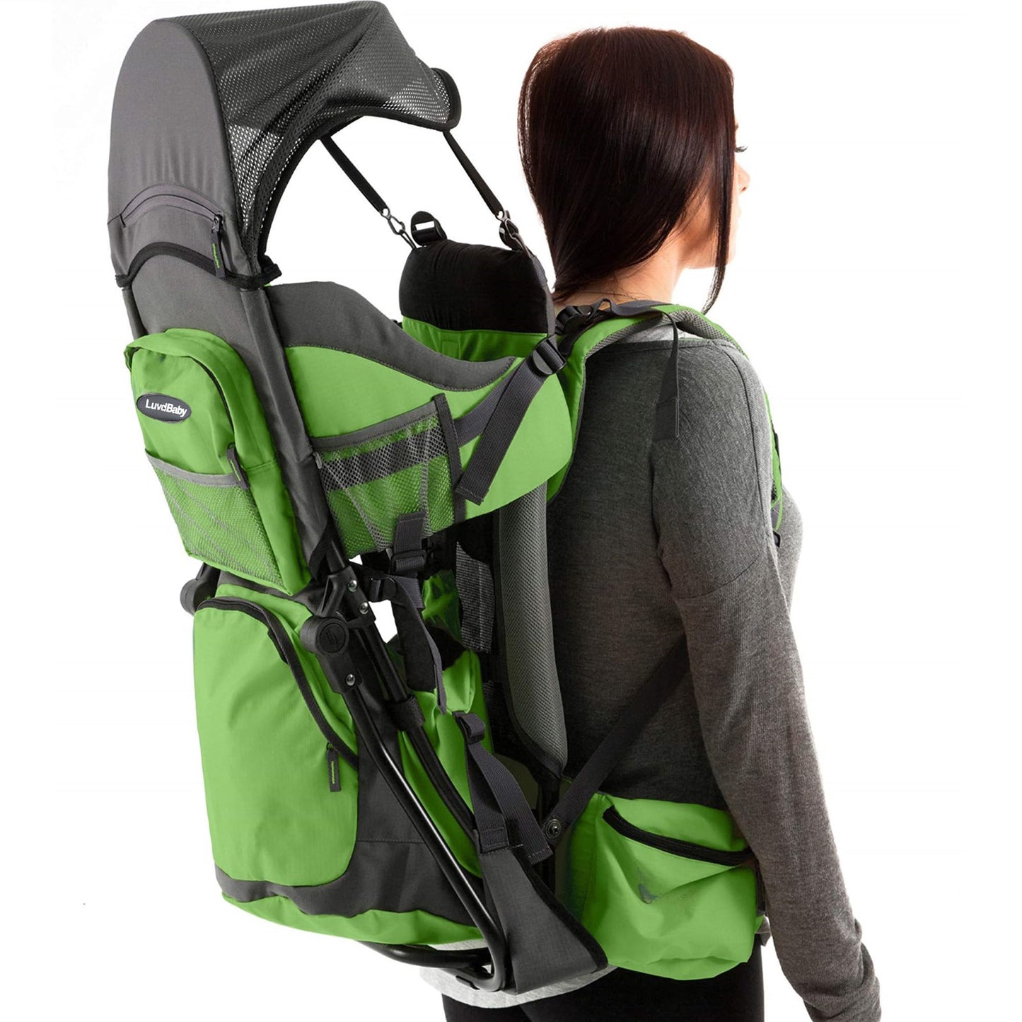 Luvdbaby Kraxe Kindertrage bis 18 Kg - Ergonomisch Kindertragerucksack für Kinder - Premium Toddler Carrier - Baby Tragerucksack - Babytrage Rückentrage Kleinkind - Rucksack mit Kindersitz