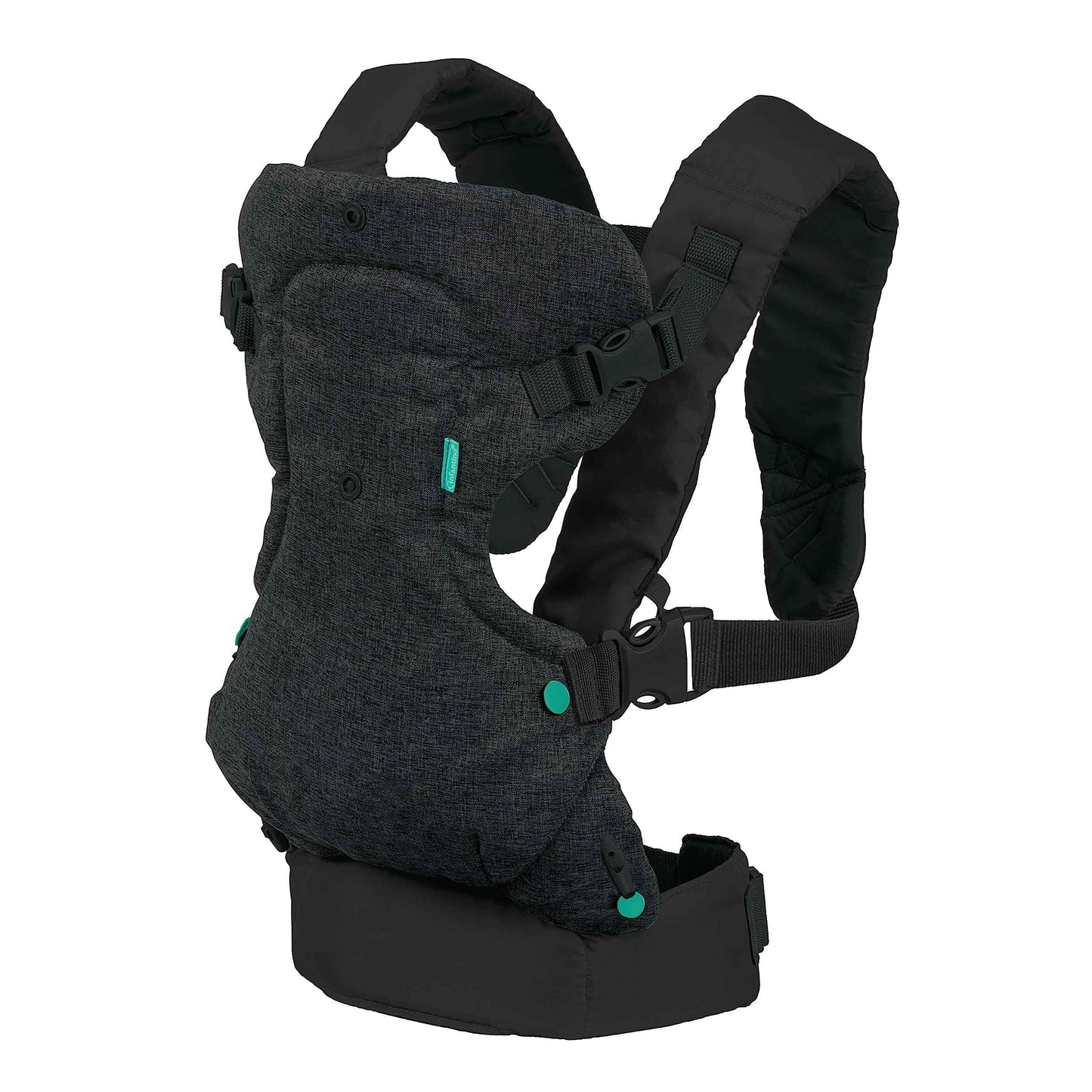 Infantino Flip Advanced 4-in-1 Babytrage, Ergonomisch, Umwandelbar, mit Blickrichtung Nach Innen und Außen, Vorne und Hinten Tragbar für Neugeborene bis Kleinkinder von 3,6-14,5 kg, Grau