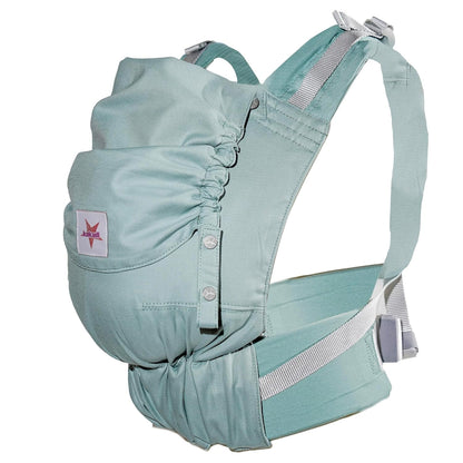 KOKADI Babytrage Flip Just Mint - Babytrage ab Geburt ✓ Ergonomisch ✓ Mitwachsend ✓ Half-Buckle ✓ Bio-Baumwolle ✓ GOTS zertifiziert ✓ GRATIS BeutelGröße: Baby