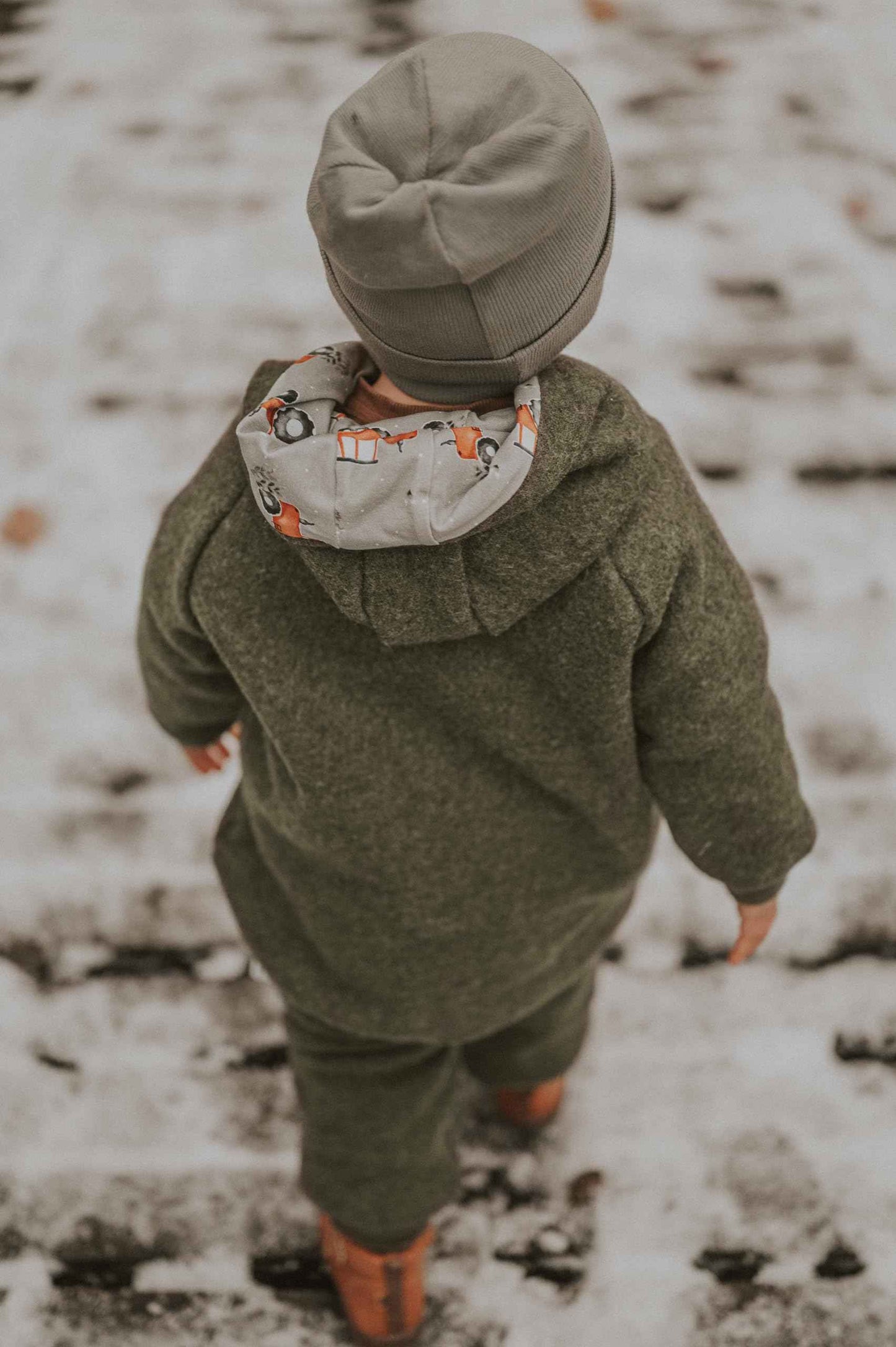 Fuchs & Kiwi Walkoverall Baby Boys - Natural Virgin Wool & Jersey Lining - Oeko-Tex, Skin-Friendly - Handmade in Berlin - Wool Walk Overall Baby & Toddler - Winter & Autumn