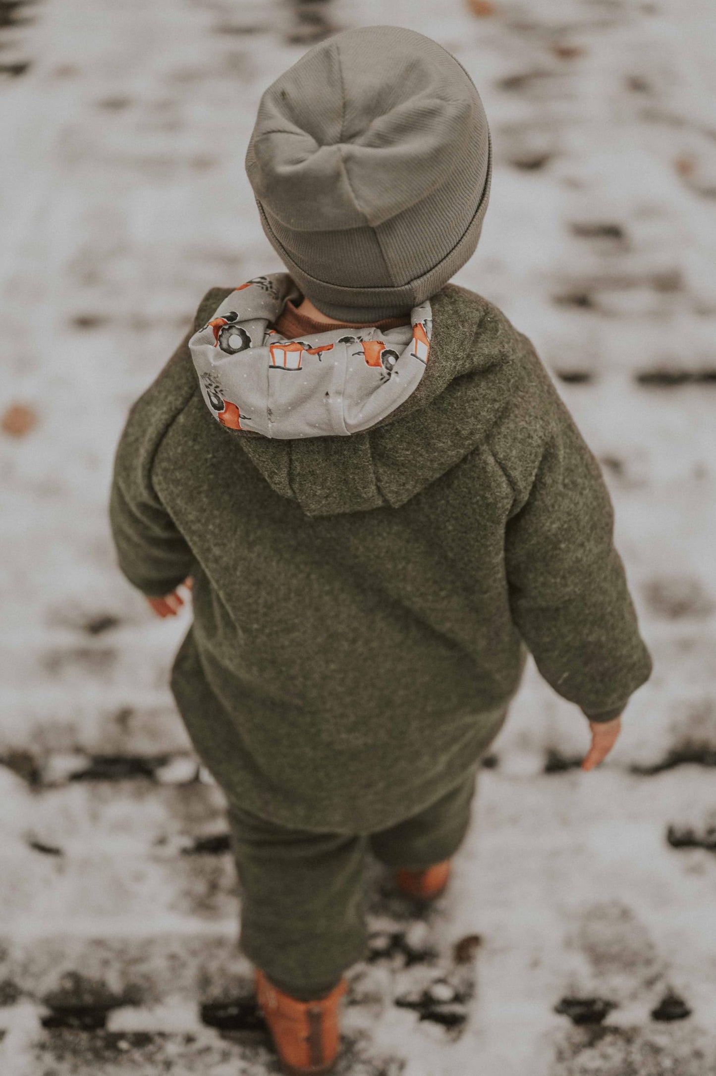Fuchs & Kiwi Walkoverall Baby Boys - Natural Virgin Wool & Jersey Lining - Oeko-Tex, Skin-Friendly - Handmade in Berlin - Wool Walk Overall Baby & Toddler - Winter & Autumn