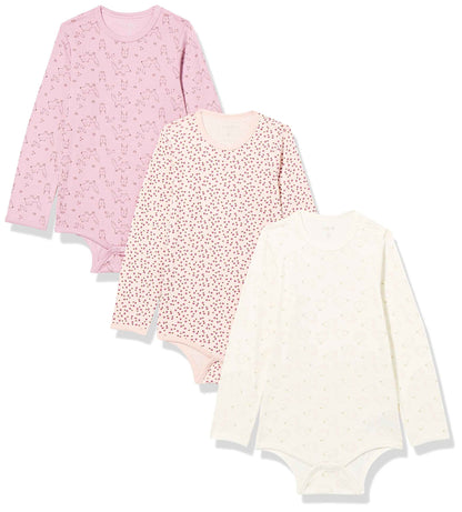 Care Unisex Baby Bodysuit, Long-Sleeved, 100% Cotton (Pack of 3 and 6)