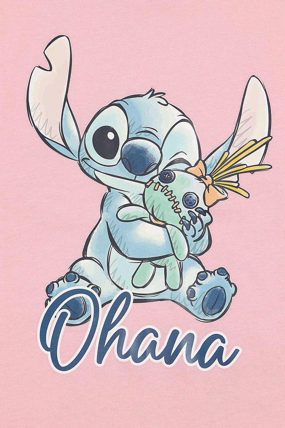 Disney Mädchen 3er-Pack Lilo und Stitch T-Shirts Kinder Angel Sommertop Kurzarm-T-Shirts