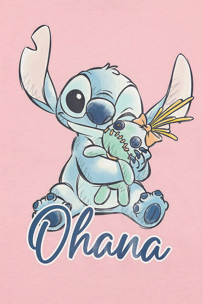 Disney Mädchen 3er-Pack Lilo und Stitch T-Shirts Kinder Angel Sommertop Kurzarm-T-Shirts