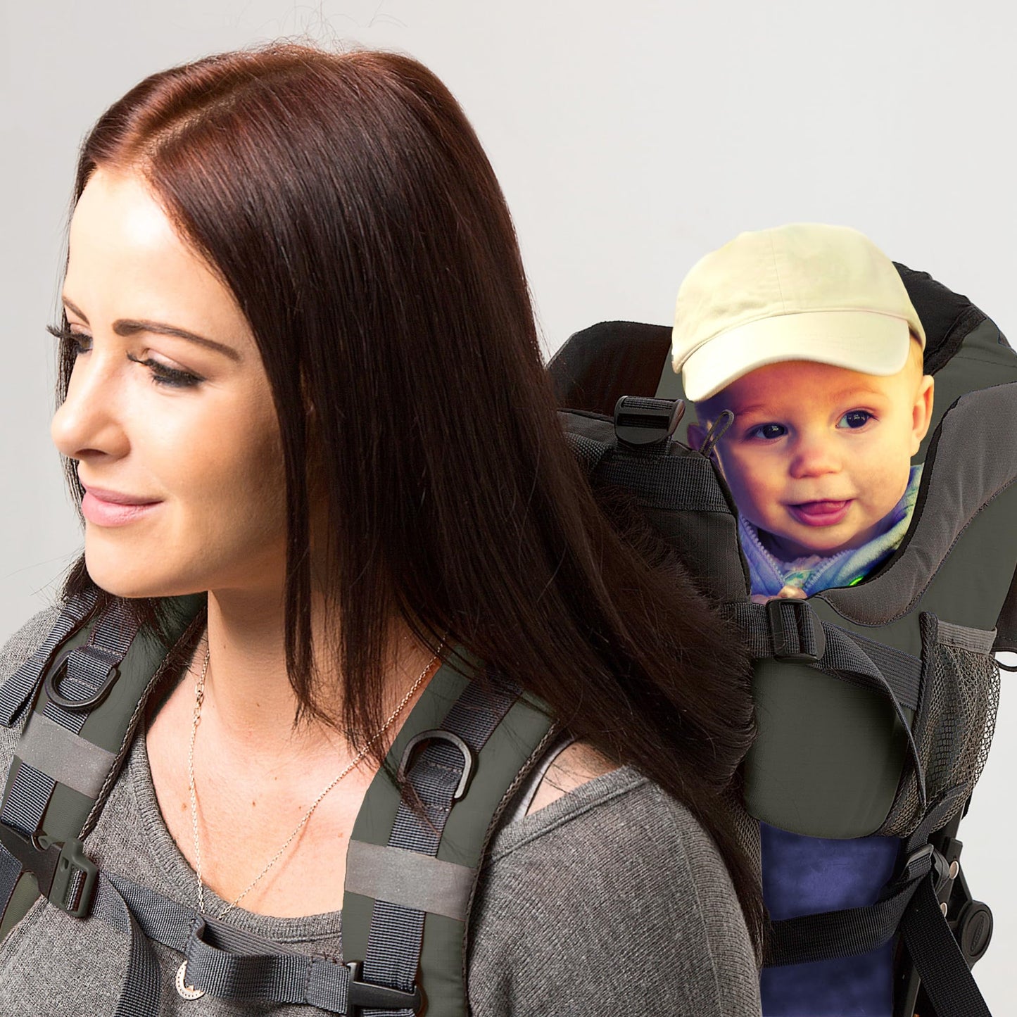 Luvdbaby Kraxe Kindertrage bis 18 Kg - Ergonomisch Kindertragerucksack für Kinder - Premium Toddler Carrier - Baby Tragerucksack - Babytrage Rückentrage Kleinkind - Rucksack mit Kindersitz