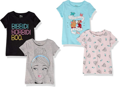 Essentials Disney | Marvel | Star Wars | Frozen | Princess Mädchen Kurzärmelige T-Shirts, Multi-Packs