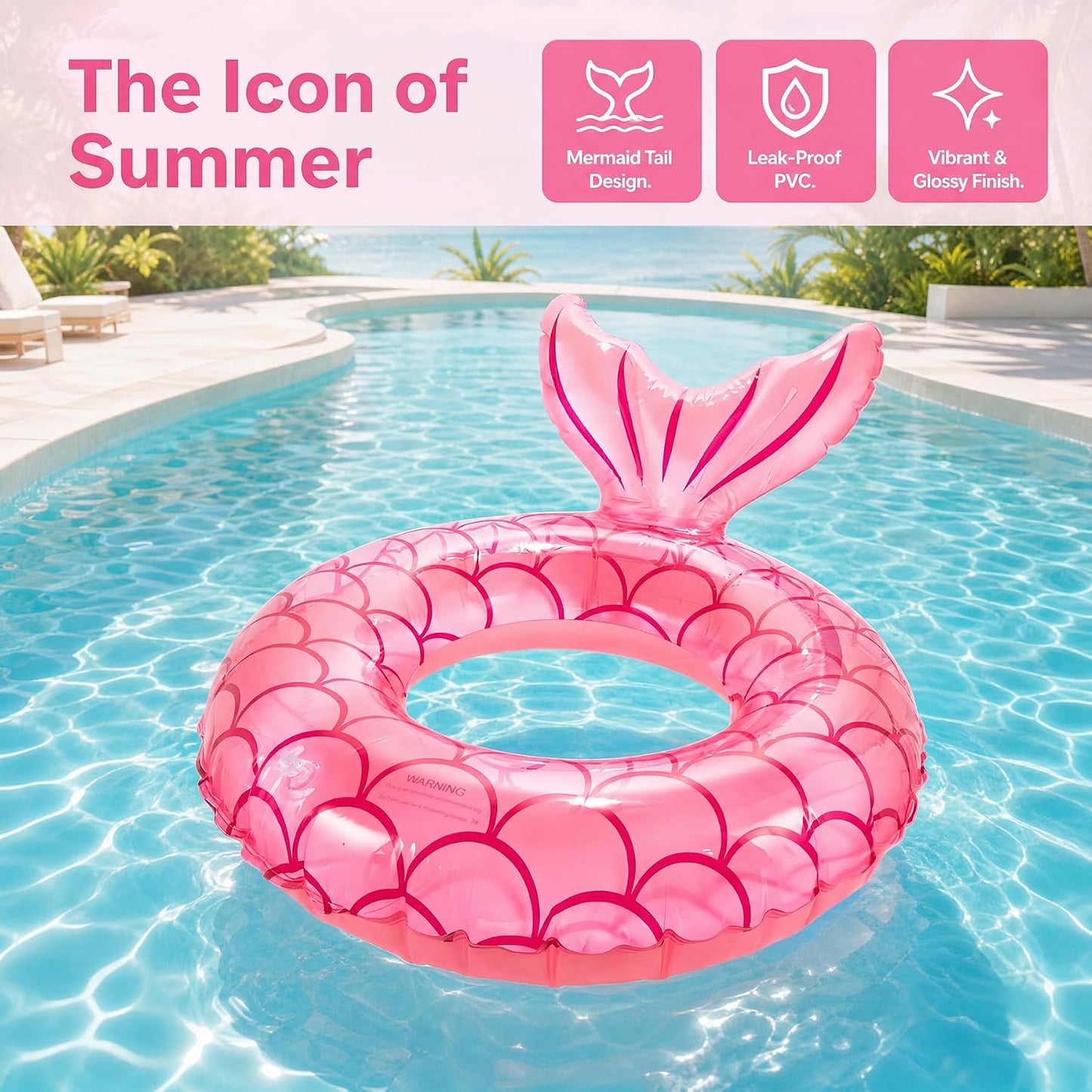 Baby Schwimmring, Baby Schwimmen Ring, Schwimmhilfe mit Schwimmsitz, Schwimmreifen für Kleinkind von 6 Monate bis 48 Monate, Schwimmlernhilfe für Mädchen und Jungs