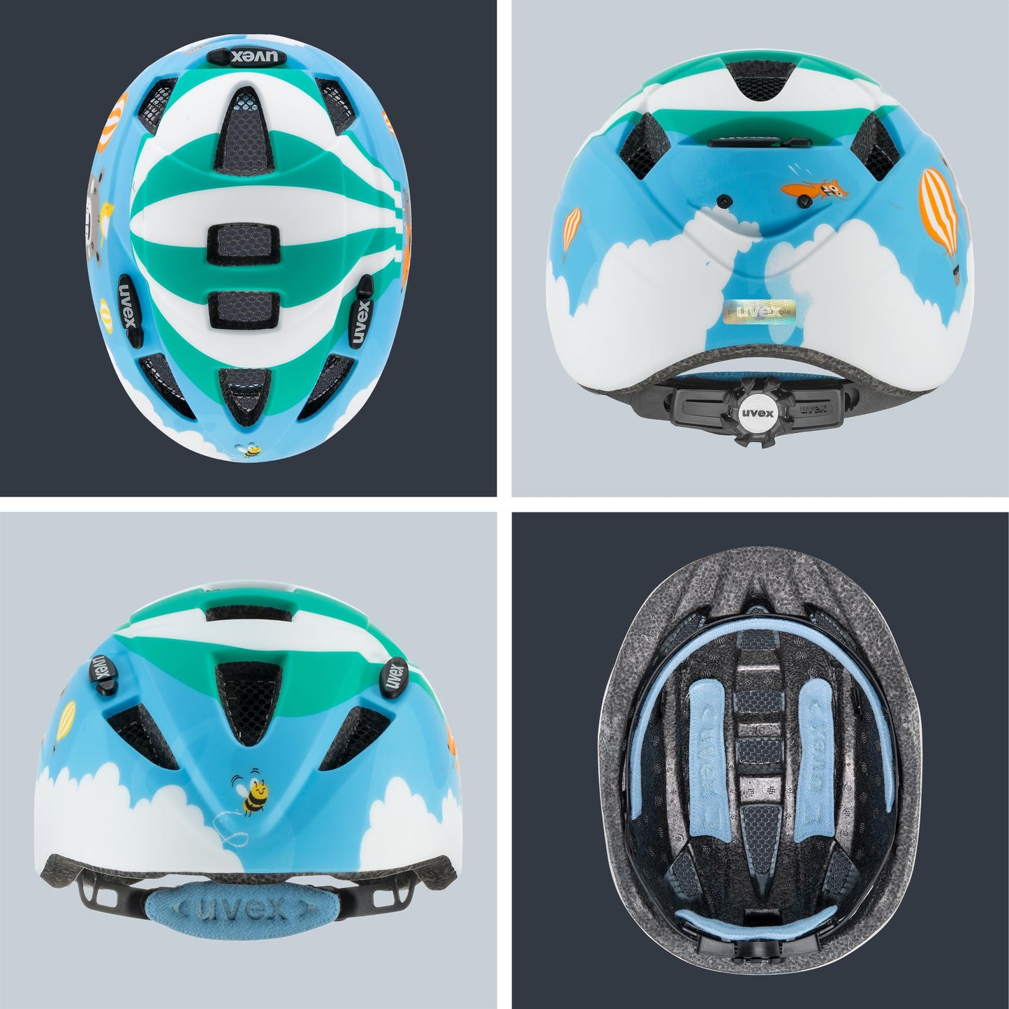 uvex Kid 2 cc - Lightweight children's helmet - individual size adjustment - expandable with LED light 