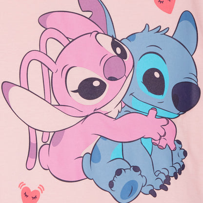 Disney Mädchen 3er-Pack Lilo und Stitch T-Shirts Kinder Angel Sommertop Kurzarm-T-Shirts
