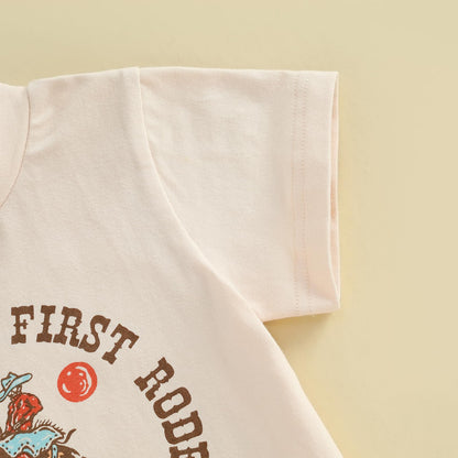 Baby Junge 1. Jahr Geburtstags T-Shirt Wild One Kurzarm Oberteil Baby Mein Erster Geburtstags Outfit Sommer Kleidung