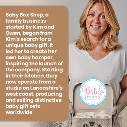 Box Shop Babyparty Mädchen Geschenk - 7 Baby Geschenkset, Für Neugeborenes, Zur Geburt - Rosa