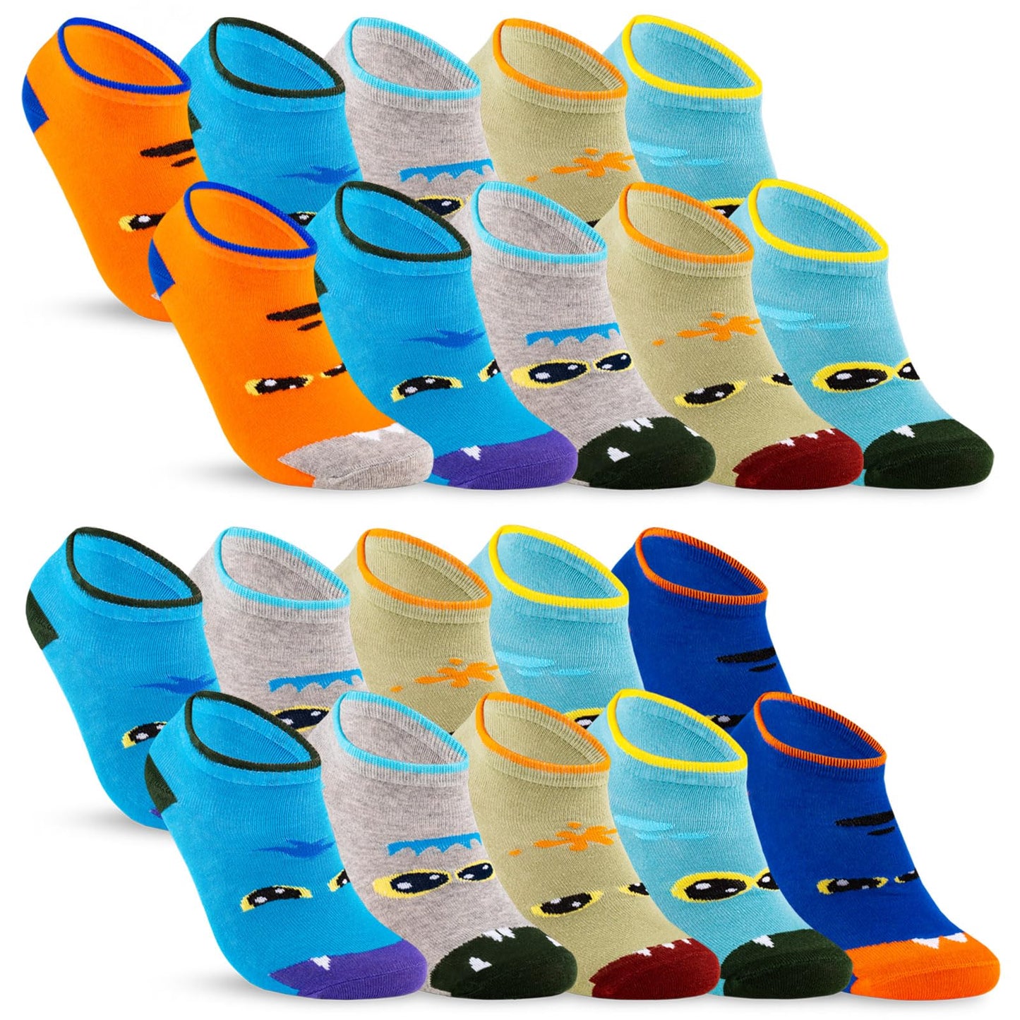 10 pairs of children's sneaker socks boys &amp; girls cotton children's socks 