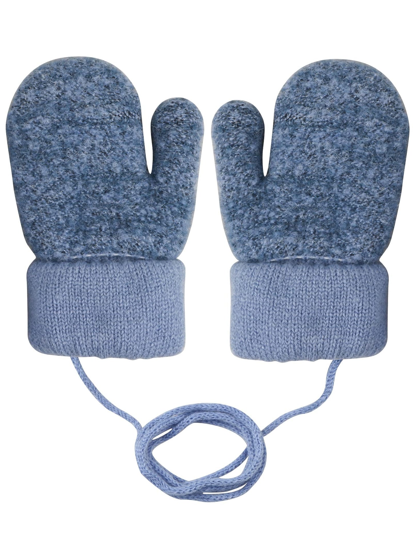 Becellen Baby Handschuhe Fäustlinge Winter, Kinder Warm Strickhandschuh Weich Niedlicher Handschuhe mit Schlüsselband für 0-3 Jahre Mädchen Junge