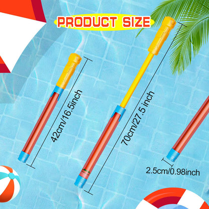Wasserpistole Kinder, Wasserspritze Wasserspritzpistole Kinder Spritzpistole Wasser Wasserpistole mit Großer Reichweite Wasserpistolen Set, Wasserspielzeug für Pool Strand Outdoor Garten (6er-Satz)