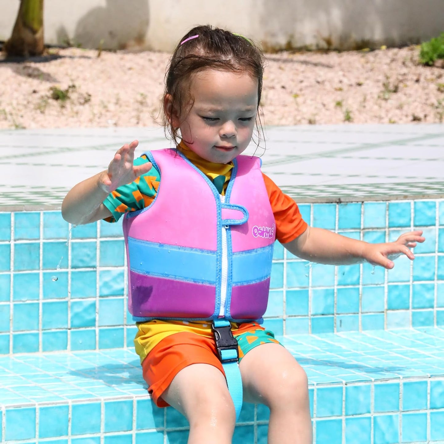 Schwimmweste Kinder, Neopren-Schwimmlernhilfe mit Sicherheitsgurt | SCHWIMMLERNHILFE FÜR KINDER