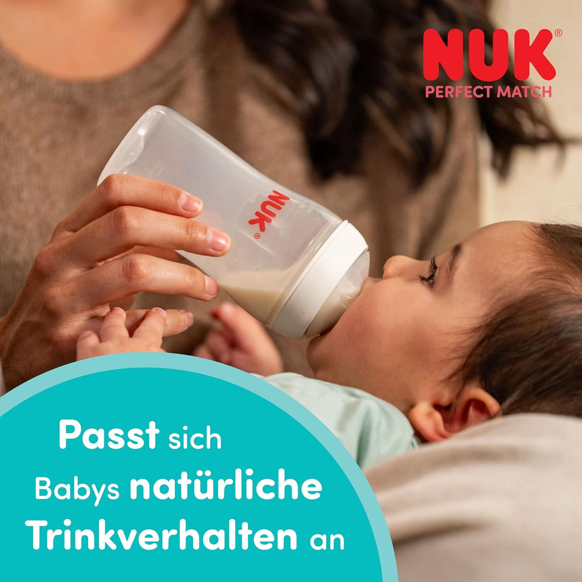 NUK First Choice+ Baby Bottle Starter Set | 0–6 months | 4 bottles with Temperature Control &amp; Bottle Box | Anti-Colic Air System | BPA-free | Disney Winnie the Pooh 