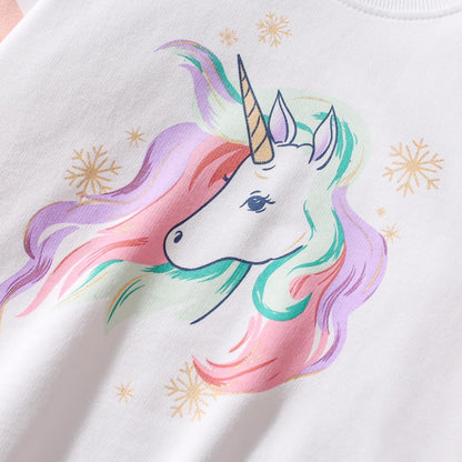 Mädchen Pullover für Kinder Langarmshirt Baumwolle Sweatshirt Winter Kleidung Langarm Tops 1-7 Jahre