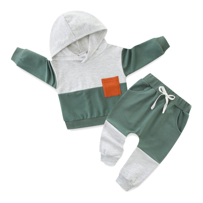 KIDDLETOWN Baby Jungen Kleidung Set, Baby Jungen Hoodie Sweatshirt Outfits Langarm Kleidung Sets Hoodie Top + Hose Kleidung 3-24 Monate