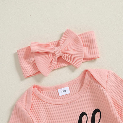 Geagodelia Baby Girl Romper + Headband Newborn Clothing Outfit Jumpsuit Baby Clothes Soft Baby Romper 