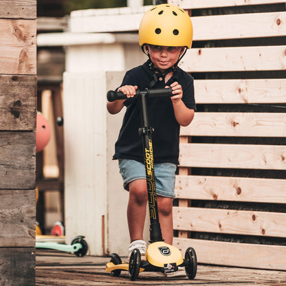 Scoot and Ride Baby Helmet with Adjustable Straps - Matte Finish - Small and Medium - Includes LED Safety Light and Soft Fleece Padding for Extra Protection