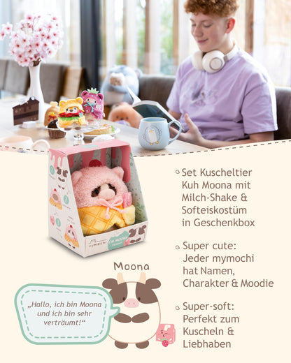 NICI Kuscheltier Küken Tschieps 8cm mit Chilisoße & Hähnchenkeulekostüm in Geschenkbox - gelb - Stofftier aus weichem Plüsch, Plüschtier zum Kuscheln und Spielen, für Kinder & Erwachsene - 61653