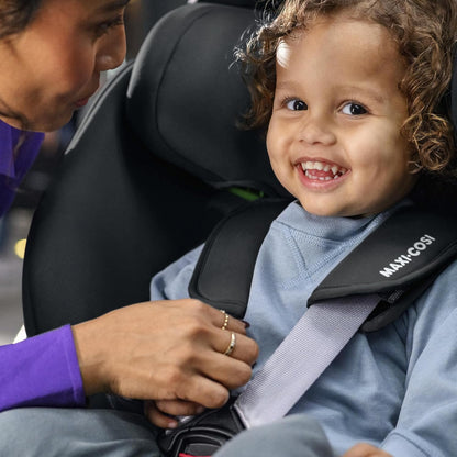 Maxi-Cosi Titan S Comfort i-Size, atmungsaktive Komfortstoffe, mitwachsender Kindersitz, 15 Monate–12 Jahre (76–150 cm), ISOFIX Kindersitz Auto, 5 Sitzposition & 13 Kopfstützenstufen, Authentic Black - Meloni2