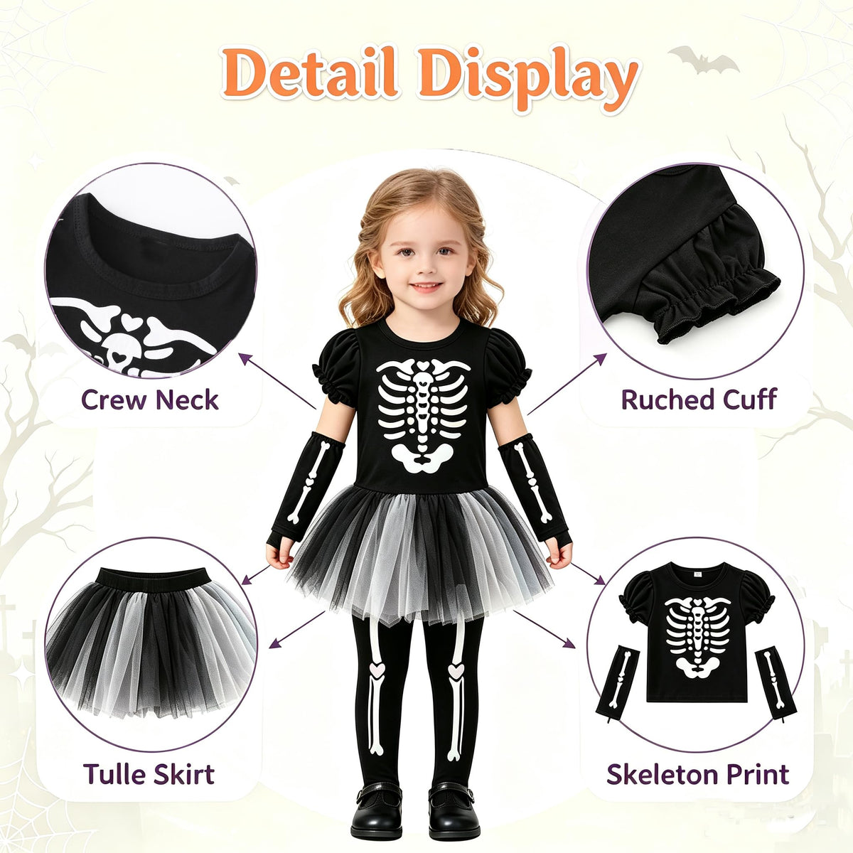 Halloween Kostüm Baby Fledermaus Skelett Strampler