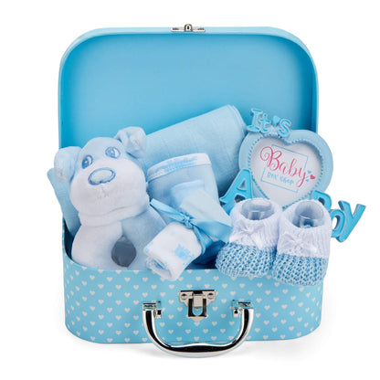 Box Shop Babyparty Mädchen Geschenk - 7 Baby Geschenkset, Für Neugeborenes, Zur Geburt - Rosa