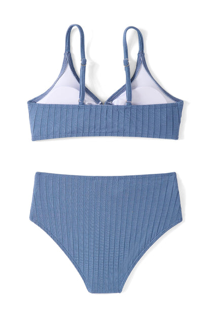 Arshiner Mädchen Bikini-Set Sommer Kinder Badeanzuge Zweiteiliger Mode Tankini Hautfreundlich Atmungsaktiv Bikinis für Mädchen 5-14 Jahre
