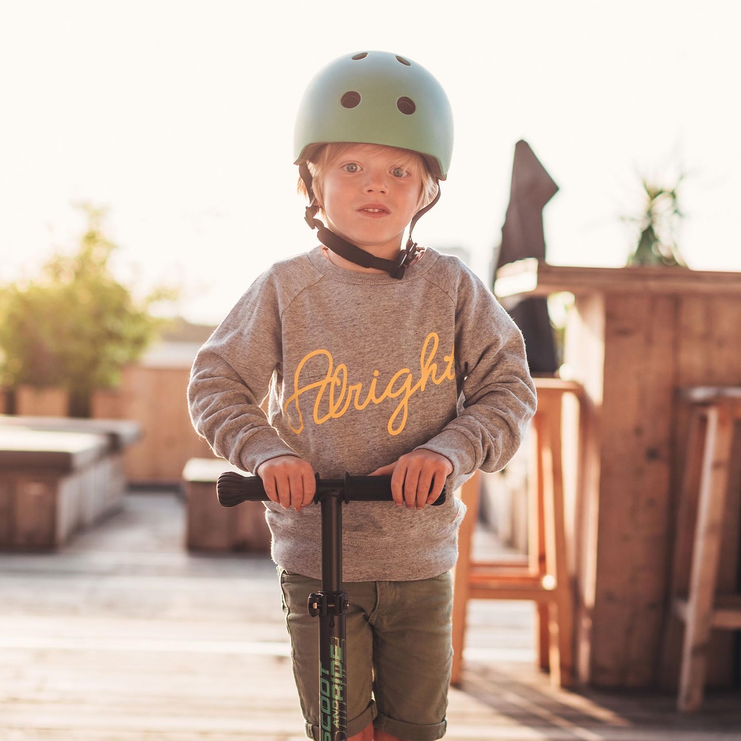 Scoot and Ride Baby Helmet with Adjustable Straps - Matte Finish - Small and Medium - Includes LED Safety Light and Soft Fleece Padding for Extra Protection