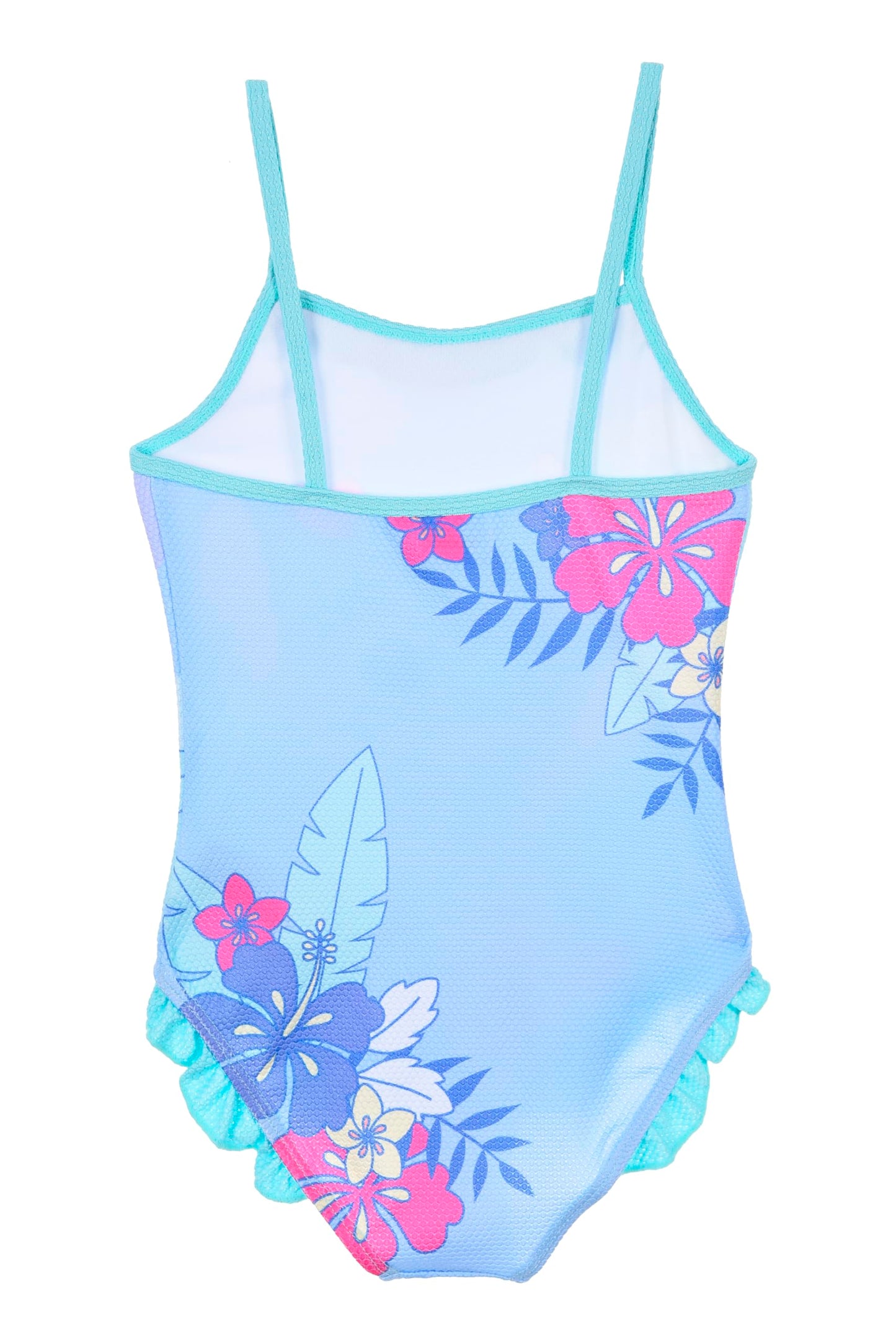Disney Girls Stitch Swimsuit Rainbow One Piece Swimsuit for Girls Sizes 3 to 8 Years