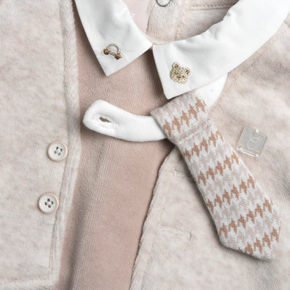 Chicco, Babystrampler Aus Warmem Und Weichem Nicki, Mit Praktischer Schrittöffnung, Ideal Für Den Winter, Babykleidung für 0-24 Monate, Designed in Italy