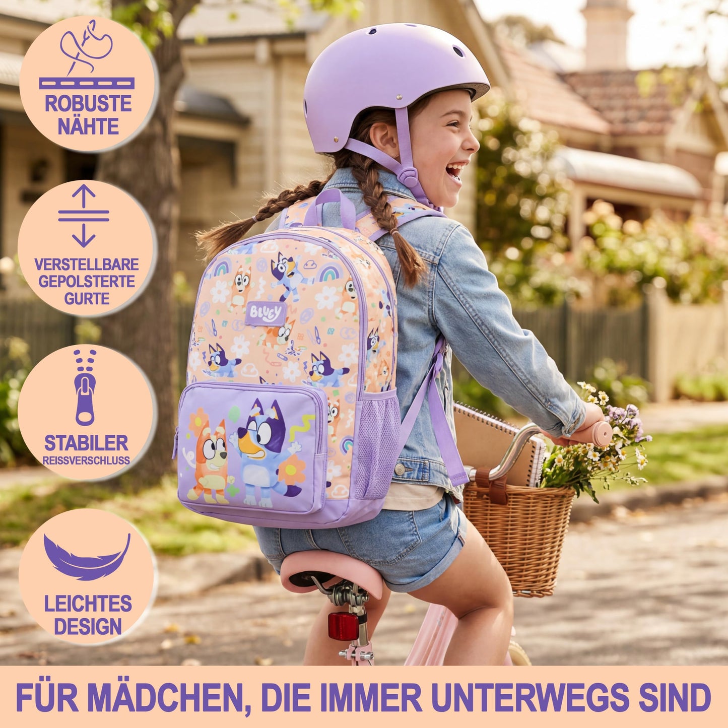 Rucksack Mädchen, Verstellbarer Reisetasche für Schule und Reise, Gepolsterte Schulrucksack mit Zwei Schlüsselanhänger, Geschenke für Kinder (Multi Squishmallows)