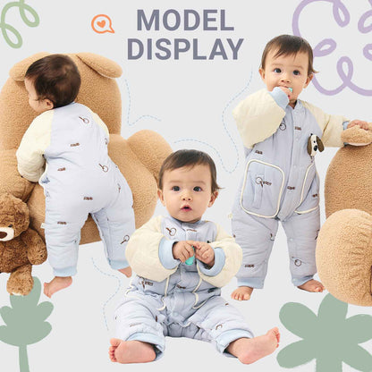 JiAmy Baby Snowsuit, Soft Romper, Newborn Winter Romper, Autumn Winter Warm Jumpsuit, Winter Suit for Toddlers, Girls, Boys, 6-18 Months