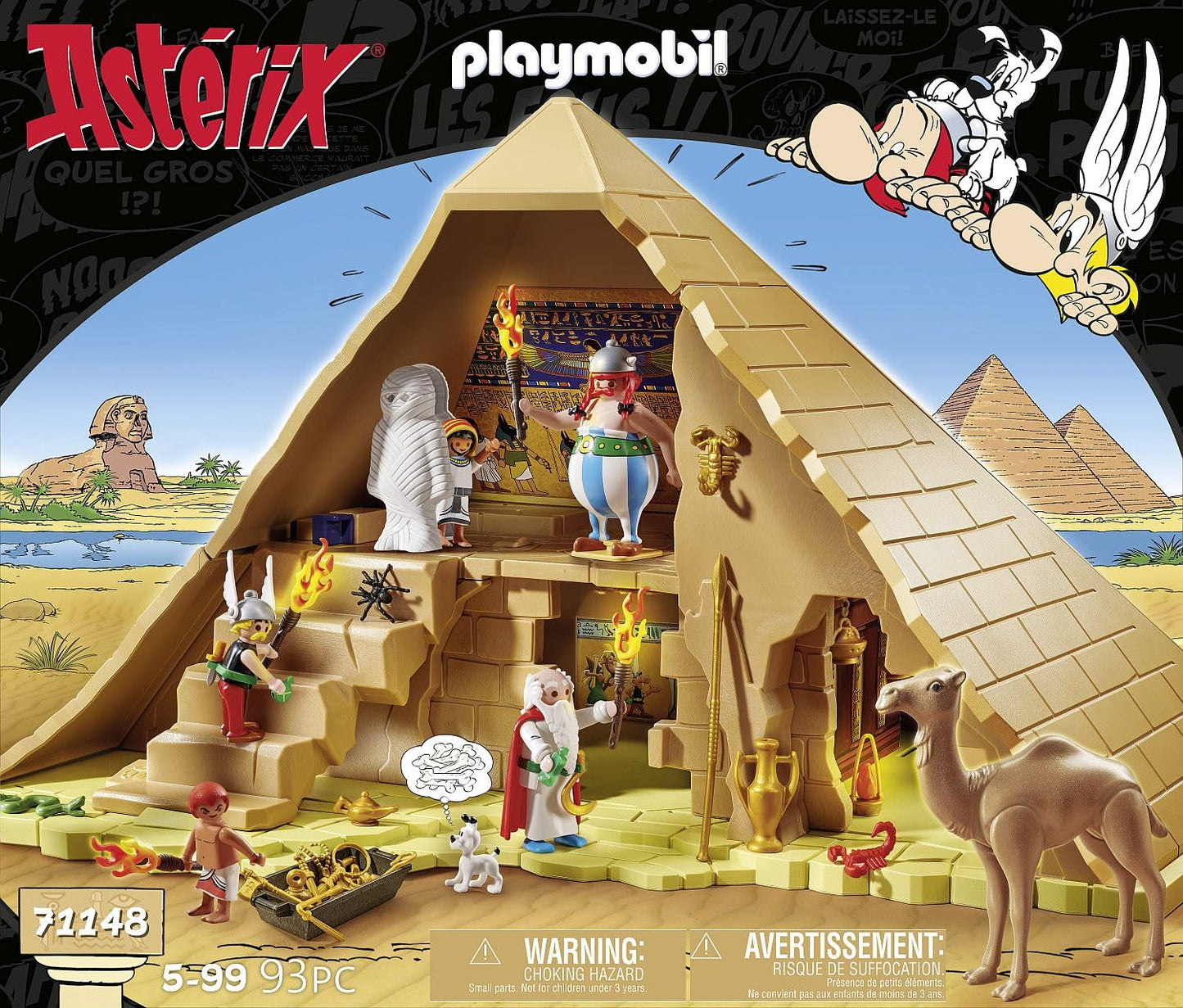 PLAYMOBIL Asterix 71542 Roman Camp, Exciting Conquest of the Camp by the Gauls, Includes Magic Potion for More Body Strength, Detailed Toy for Children from 5 Years