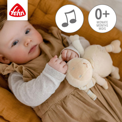 Fehn Mini-Spieluhr Otter – Kuscheltier & Einschlafhilfe: Aufzieh-Spieluhr mit sanfter Melodie Brahms Wiegenlied beruhigt in jeder Situation – für Babys und Kleinkinder ab 0+ Monaten