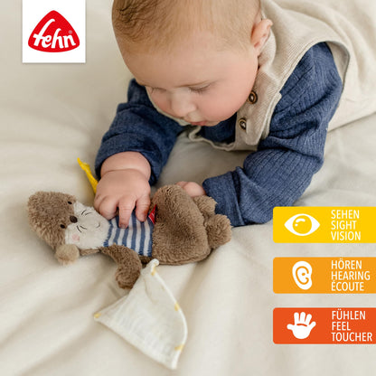 Fehn Knister Seestern – Activity Baby Raschel Spielzeug zum Greifen und Spielen - Activity-Rascheltier Babyspielzeug - Motorikspielzeug & Knisterspielzeug für Babys und Kleinkinder ab 0+ Monaten