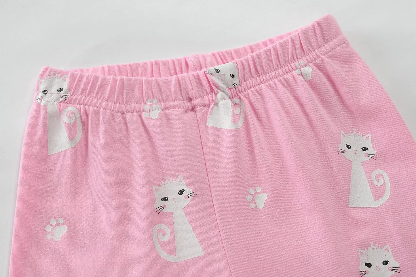 EULLA Kinder Schlafanzüge Mädchen Langarm Winter Pyjama Set Baumwolle Meerjungfrau Einhorn Prinzessin Katze Dino Zweiteilig Nachtwäsche 92 98 104 110 116 122