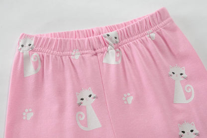EULLA Kinder Schlafanzüge Mädchen Langarm Winter Pyjama Set Baumwolle Meerjungfrau Einhorn Prinzessin Katze Dino Zweiteilig Nachtwäsche 92 98 104 110 116 122
