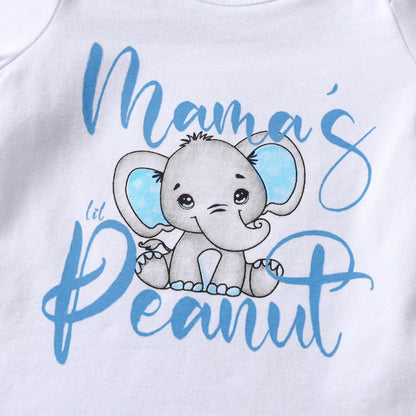 Baby Jungen Kleidung Bär Print Langarm Tops + Hosen 3-teiliges Outfit Set